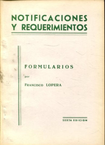 NOTIFICACIONES Y REQUERIMIENTOS.