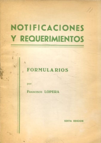 NOTIFICACIONES Y REQUERIMIENTOS.