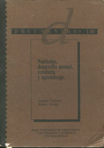 NUTRICION, DESARROLLO MENTAL, CONDUCTA Y APRENDIZAJE.