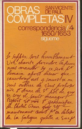 OBRAS COMPLETAS IV. CORRESPONDENCIA 4 1650/1653.