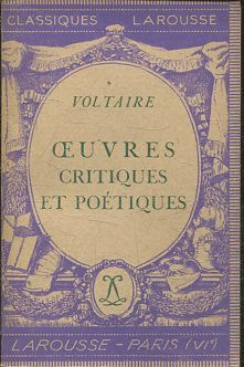 Oeuvres critiques et poétiques; extraits, avec une notice biographique, une notice historique et littéraire, des notes explicatives par Roger Petit.
