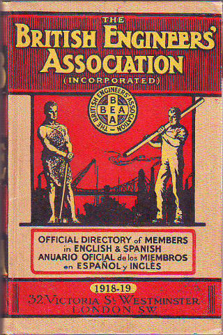 OFFICIAL DIRECTORY OF MEMBERS IN ENGLISH , 1918-19. & SPANISH/ANUARIO OFICIAL DE LOS MIEMBROS EN ESPAÑOL Y INGLES, 1918-19.
