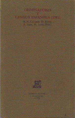 ORDENADORES Y LENGUA ESPAÑOLA (1981).