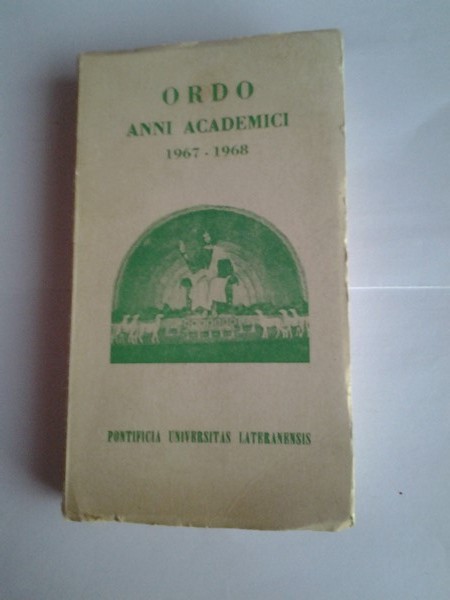 Ordo anni academici 1967 – 1968