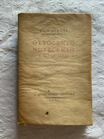 Ottocento, novecento e via dicendo