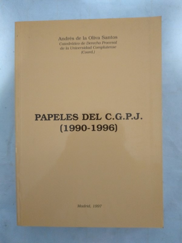 Papeles del C. G. P. J. (1990 – 1996)