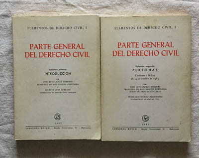 Parte General del Derecho Civil (2 tomos)