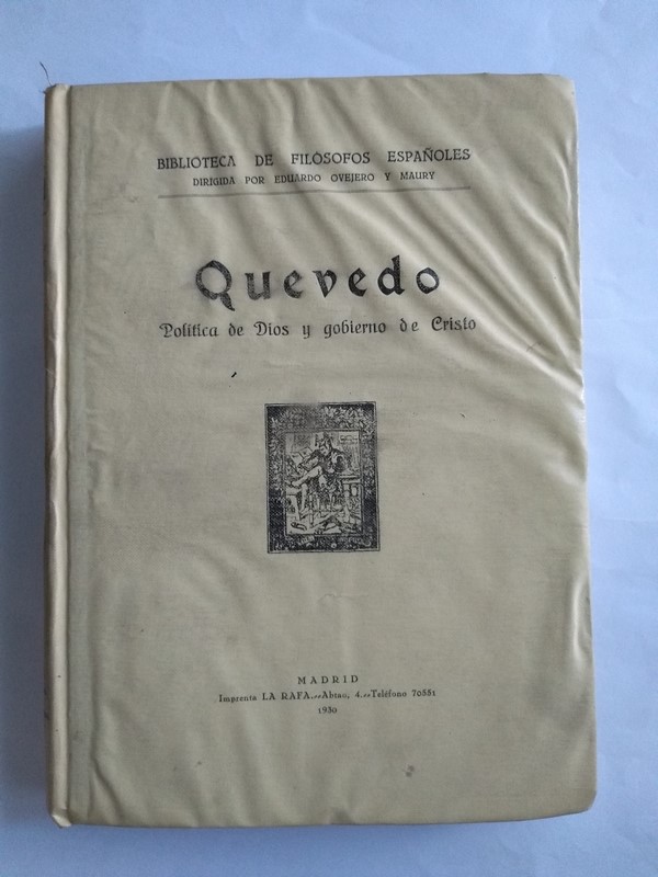 Política de Dios y gobierno de Cristo