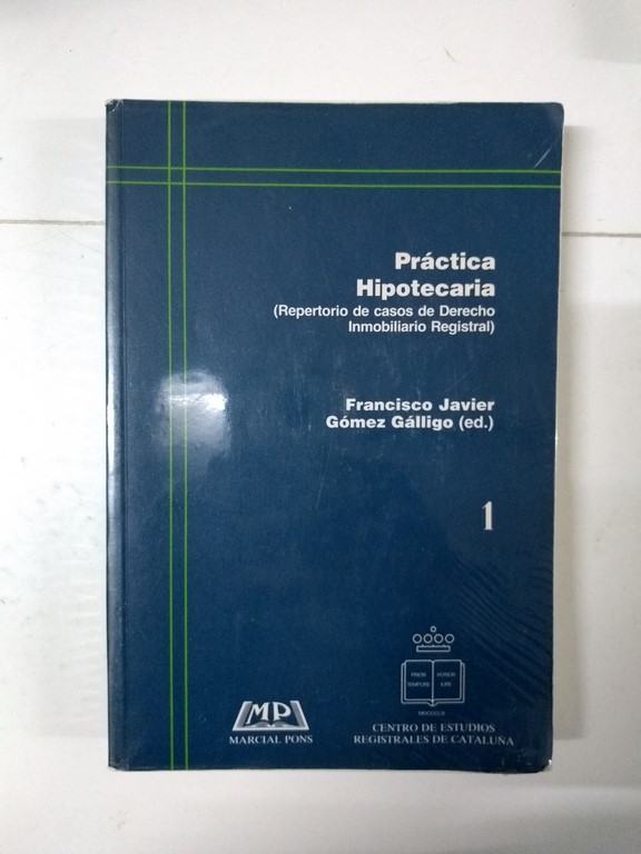 Práctica Hipotecaria (Repertorio de casos de Derecho Inmobiliario Registral )