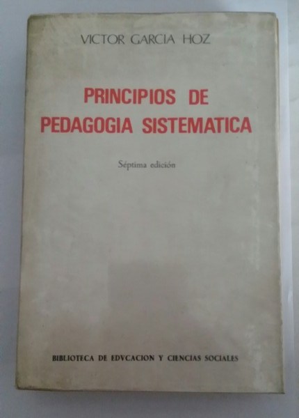 Principios de pedagogia sistematica