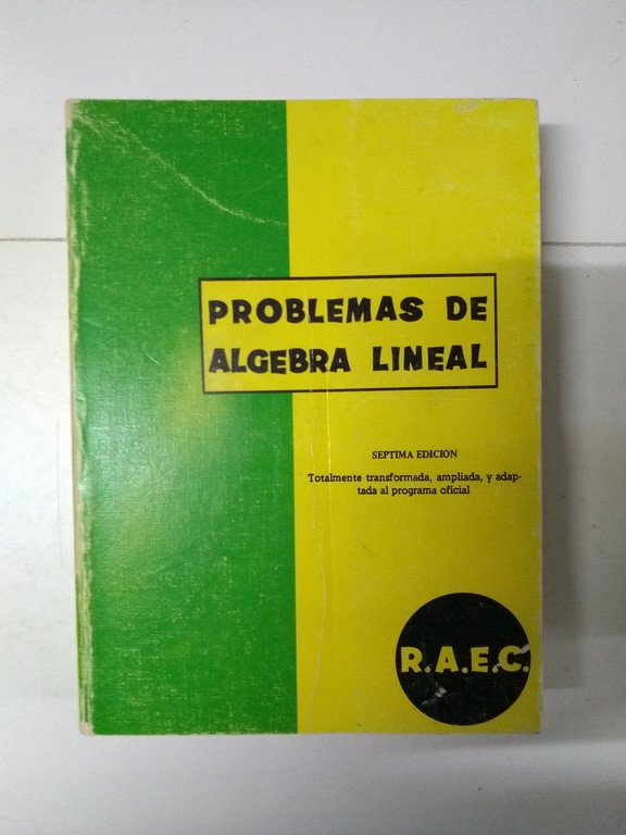 Problemas de algebra lineal