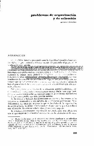 PROBLEMAS DE ORGANIZACIÓN Y DE SELECCIÓN.