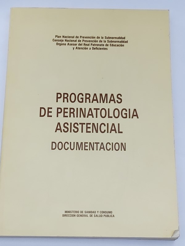 Programas de Perinatología asistencial documentación