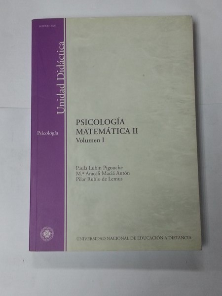 Psicologia Matematica II. Volumen I