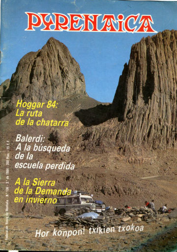 PYRENAICA, FEDERACION VASCO-NAVARRA DE MONTAÑISMO. Nº 131 - 3º DE 1984.