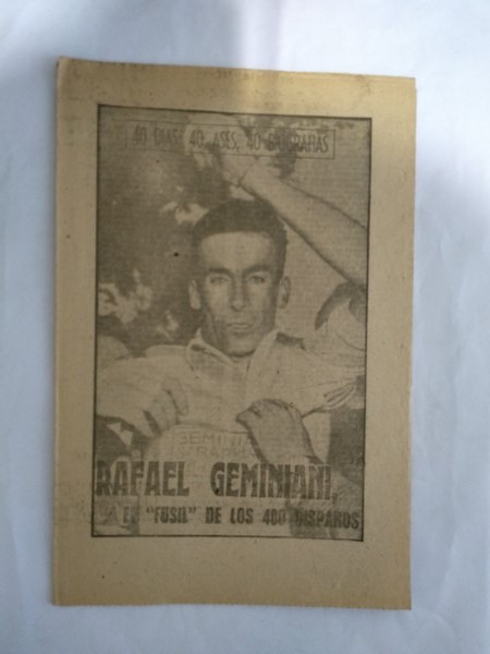 Rafael Geminiani, El “Fusil” de los 400 disparos