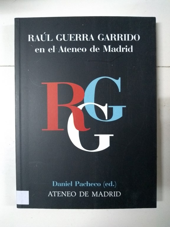 Raúl Guerra Garrido en el Ateneo de Madrid