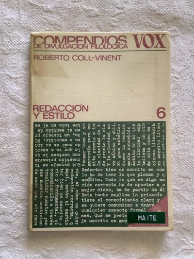 Redacción y estilo