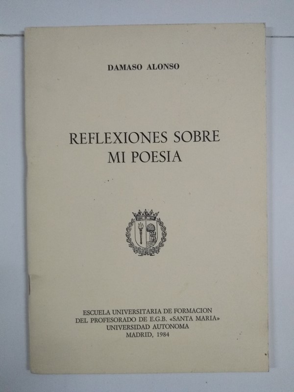 Reflexiones sobre mi poesía