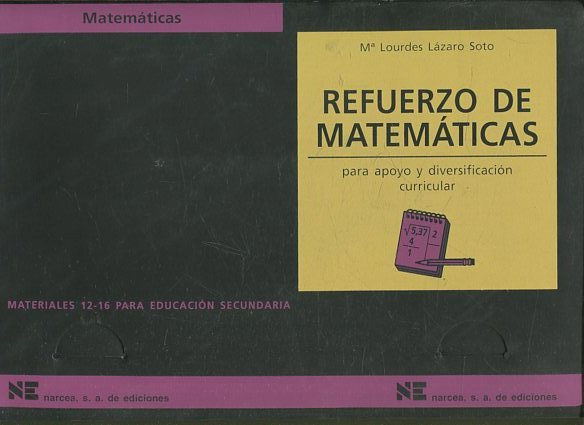 REFUERZO DE MATEMATICAS PARA APOYO Y DIVERSIFICACION CURRICULAR.