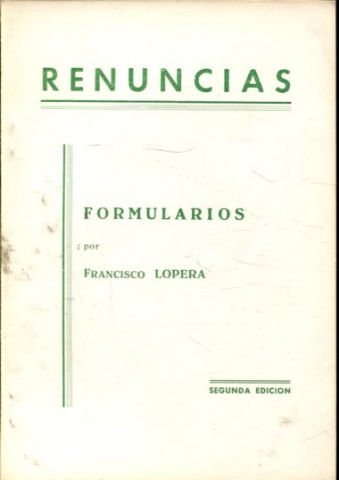RENUNCIAS.