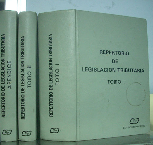 REPERTORIO DE JURISPRUDENCIA TRIBUTARIA. TOMO 1-II Y APENDICE.
