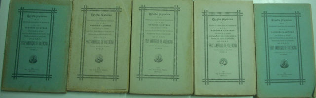 RESEÑA HISTORICA DE LA PROVINCIA CAPUCHINA DE ANDALUCIA Y VARONES ILUSTRES, EN CIENCIA Y VIRTUD QUE HAN FLORECIDO EN ELLA DESDE SU FUNDACION HASTA EL PRESENTE. (5 TOMOS)