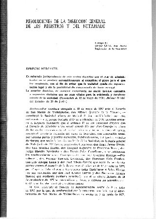 RESOLUCIONES DE LA DIRECCION GENERAL DE LOS REGISITROS Y DEL NOTARIADO.