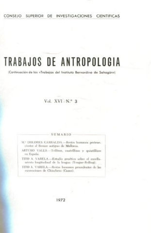 RESTOS HUMANOS PERTENECIENTES AL BRONCE ANTIGUO DE MALLORCA.