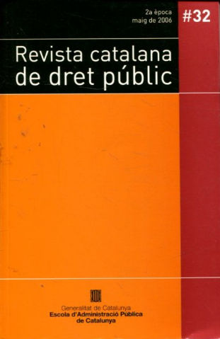 REVISTA CATALANA DE DRET PUBLIC. NUM. 32.