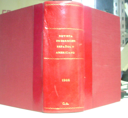 REVISTA DE DERECHO ESPAÑOL Y AMERICANO. NUMS. 11-12-13-14, AÑO 1966 E INDICES. SEGUNDA EPOCA.