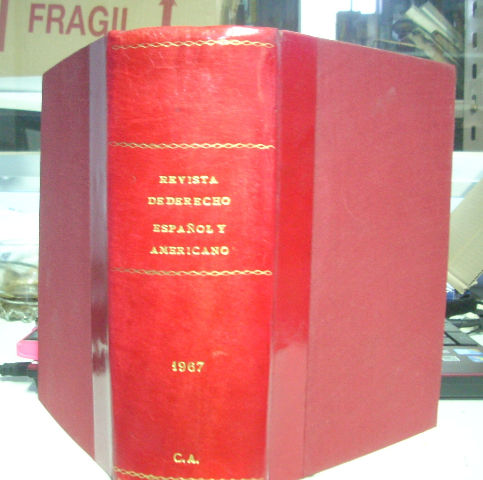 REVISTA DE DERECHO ESPAÑOL Y AMERICANO. NUMS. 15-16-17-18, AÑO 1967 E INDICES. SEGUNDA EPOCA.