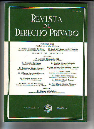 REVISTA DE DERECHO PRIVADO. FEBRERO 1983.