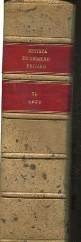 REVISTA DE DERECHO PRIVADO. TOMO XL (ENERO-DICIEMBRe 1956).