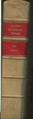 REVISTA DE DERECHO PRIVADO. TOMO XLII (ENERO-DICIEMBRE 1958).