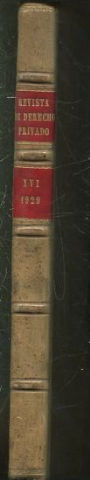 REVISTA DE DERECHO PRIVADO. TOMO XVI (ENERO-DICIEMBRE 1929).