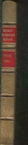 REVISTA DE DERECHO PRIVADO. TOMO XVIII.