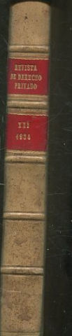 REVISTA DE DERECHO PRIVADO. TOMO XXI (ENERO-DICIEMBRE 1934).