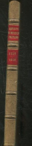 REVISTA DE DERECHO PRIVADO. TOMO XXIV (ENERO-DICIEMBRE 1940).