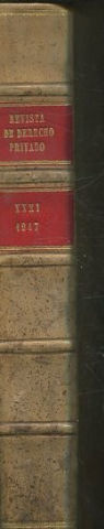 REVISTA DE DERECHO PRIVADO. TOMO XXXI (ENERO-DICIEMBRe 1947).