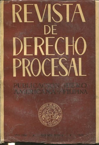 REVISTA DE DERECHO PROCESAL, AÑO 1956, Nª 3.
