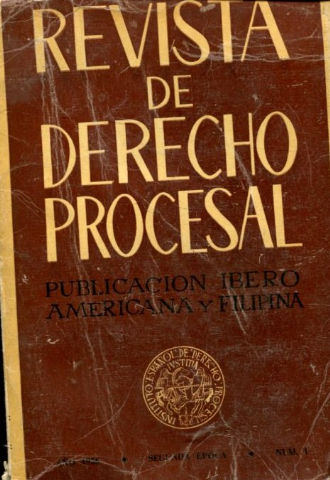 REVISTA DE DERECHO PROCESAL. AÑO 1956, Nº 1.