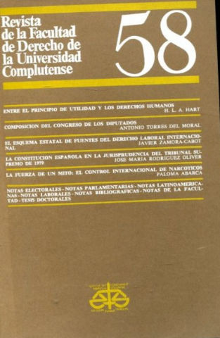 REVISTA DE LA FACULTAD DE DERECHO DE LA UNIVERSIDAD COMPLUTENSE. Nº 58.