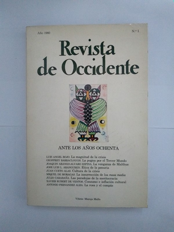 Revista de Occidente. Ante los años ochenta