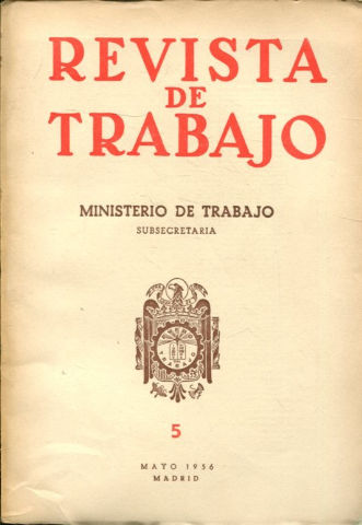 REVISTA DE TRABAJO. AÑO XVIII. NUM. 5.