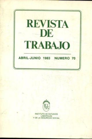 REVISTA DE TRABAJO. NUM. 70.