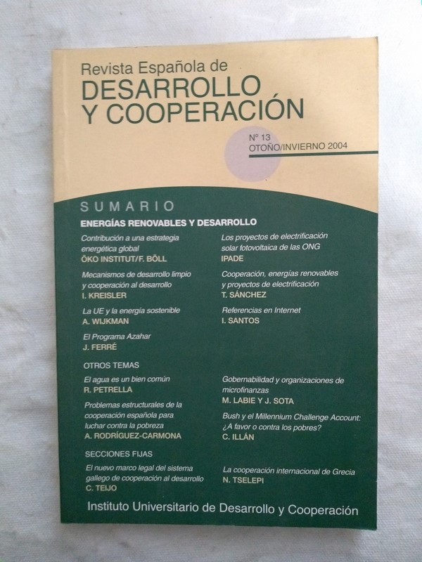 Revista Española de desarrollo y cooperacion