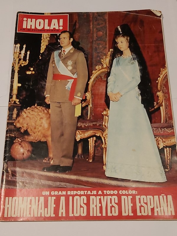 Revista ¡ HOLA !.  Homenaje a los Reyes de España