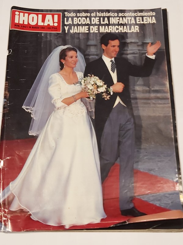 Revista ¡ HOLA !.  La boda de la Infanta Elena y Jaime de Marichalar