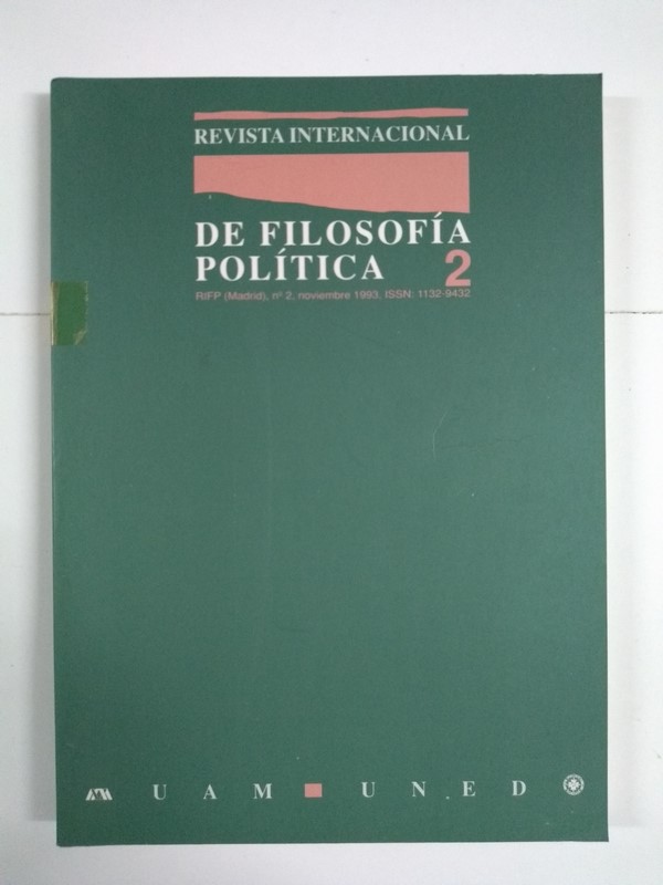 Revista Internacional de Filosofía Política, 2